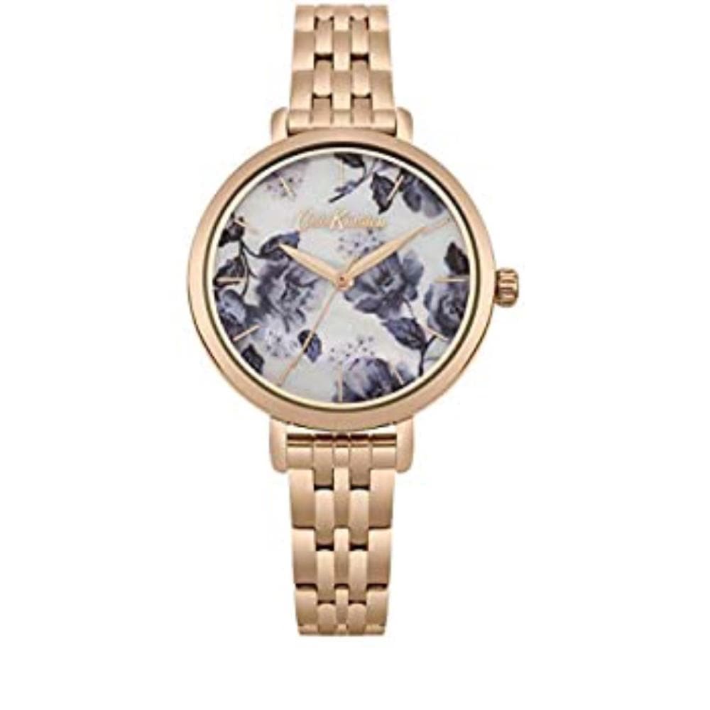 CATH KIDSTON QUARTZ MID WILD POPPIES ROSE GOLD STAINLESS STEEL CKL060RGM LADIES WATCH - H2 Hub Watches