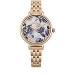 CATH KIDSTON QUARTZ MID WILD POPPIES ROSE GOLD STAINLESS STEEL CKL060RGM LADIES WATCH - H2 Hub Watches