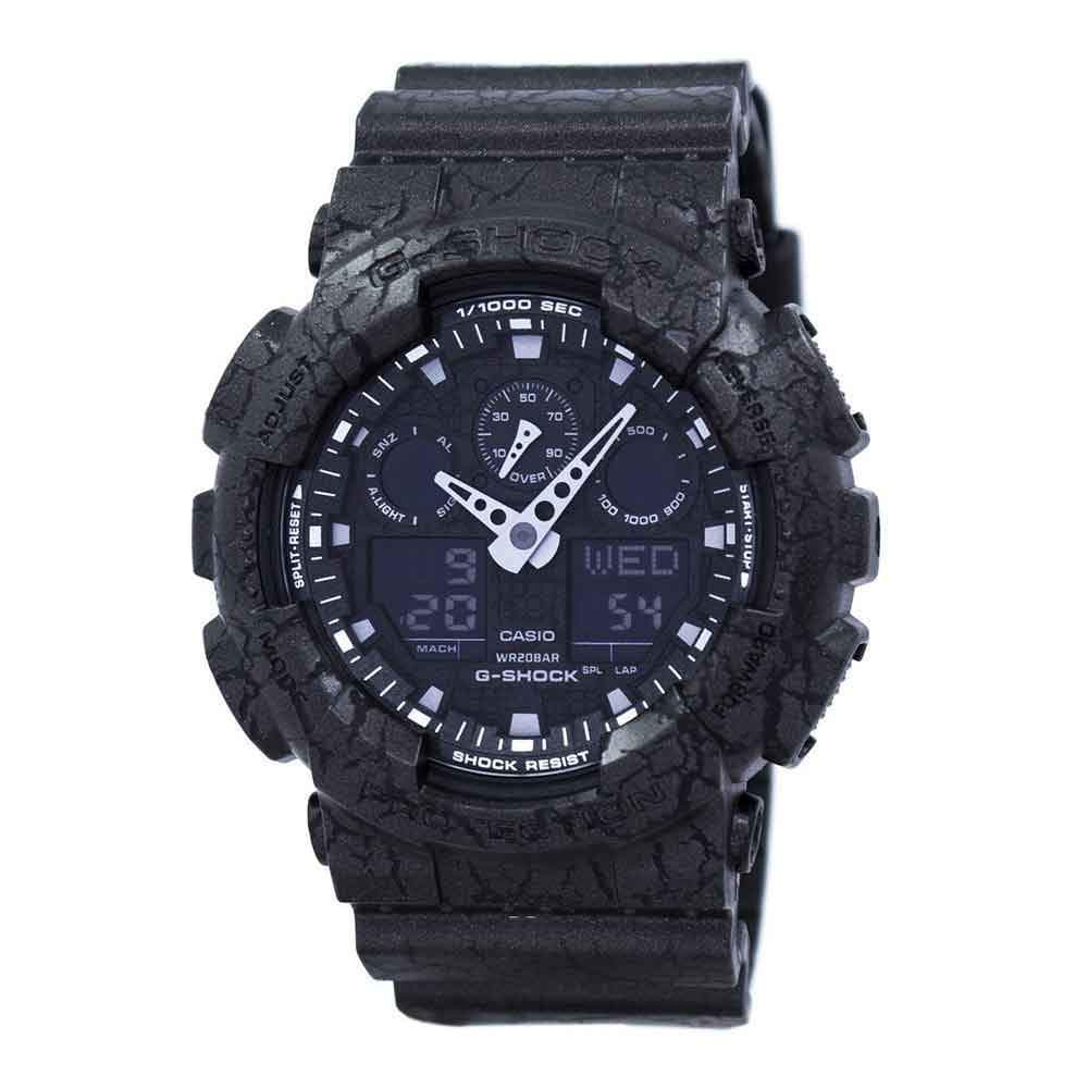 CASIO G-SHOCK GA-100CG-1ADR DIGITAL QUARTZ BLACK RESIN MEN'S WATCH - H2 Hub Watches