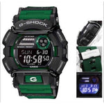 CASIO G-SHOCK GD-400-3DR DIGITAL QUARTZ GREY GREEN RESIN MEN'S WATCH - H2 Hub Watches