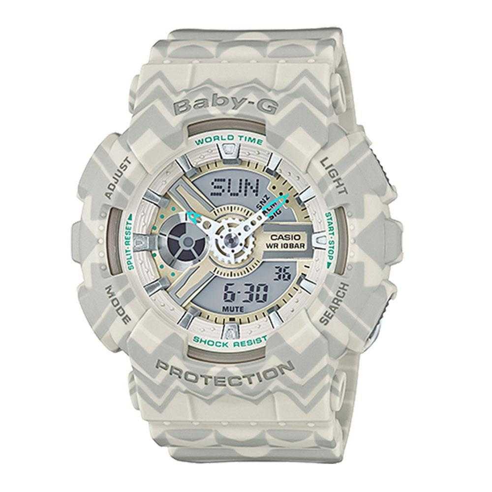CASIO BABY-G BA-110TP-8ADR DIGITAL QUARTZ GREY RESIN WOMEN'S WATCH - H2 Hub Watches