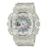 CASIO BABY-G BA-110TP-8ADR DIGITAL QUARTZ GREY RESIN WOMEN'S WATCH - H2 Hub Watches