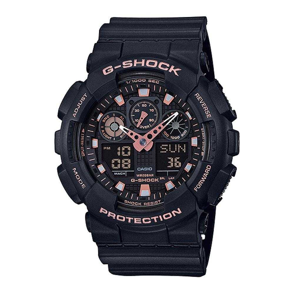 CASIO G-SHOCK GA-100GBX-1A4DR DIGITAL QUARTZ BLACK RESIN MEN'S WATCH - H2 Hub Watches