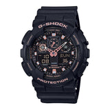 CASIO G-SHOCK GA-100GBX-1A4DR DIGITAL QUARTZ BLACK RESIN MEN'S WATCH - H2 Hub Watches