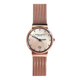ARIES GOLD ENCHANT CAMILLE ROSE GOLD STAINLESS STEEL L 5002 RG-MOP MESH STRAP WOMEN'S WATCH - H2 Hub Watches