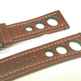 HIRSCH RALLY ARTISAN 50513164614 ( 22mm ) BROWN LEATHER STRAP
