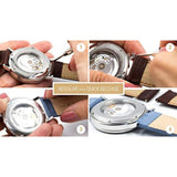 HIRSCH MODENA 50513943790 ( 22mm ) BLACK LEATHER STRAP