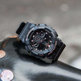 CASIO G-SHOCK GA-100GBX-1A4DR DIGITAL QUARTZ BLACK RESIN MEN'S WATCH - H2 Hub Watches