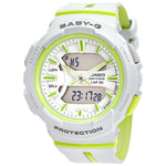 CASIO BABY-G BGA-240L-7ADR RUNNING DIGITAL QUARTZ WHITE GREEN RESIN WOMEN'S WATCH - H2 Hub Watches