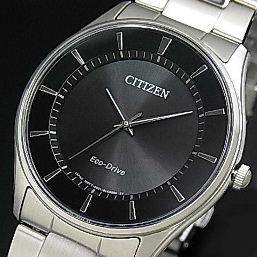 CITIZEN BJ6481-58E ECO-DRIVE SILVER STAINLESS STEEL MEN'S WATCH - H2 Hub Watches