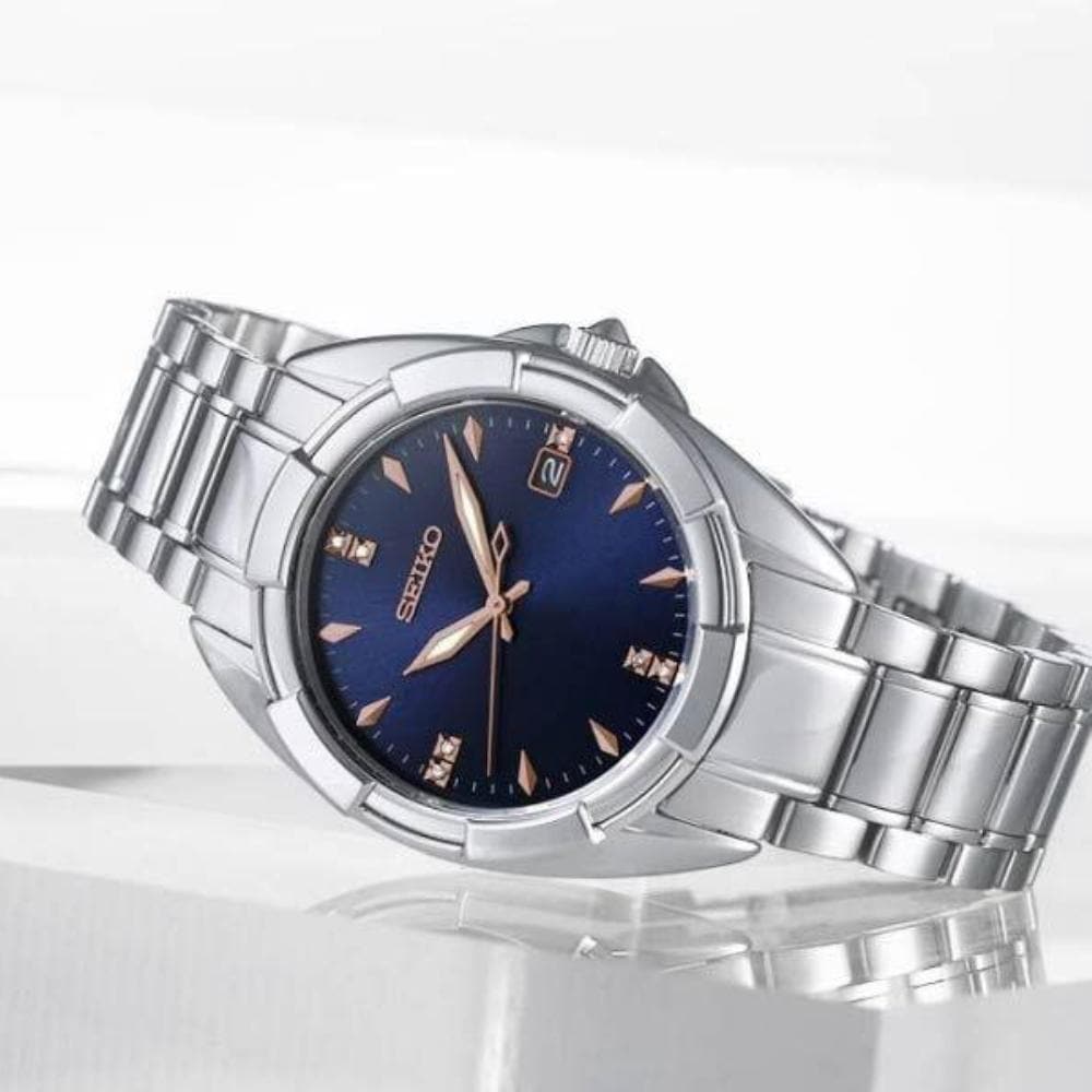 SEIKO GENERAL SKK889P1 QUARTZ STAINLESS STEEL WOMEN'S SILVER WATCH - H2 Hub Watches