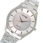 CITIZEN BJ6481-58A ECO-DRIVE SILVER STAINLESS STEEL MEN'S WATCH - H2 Hub Watches