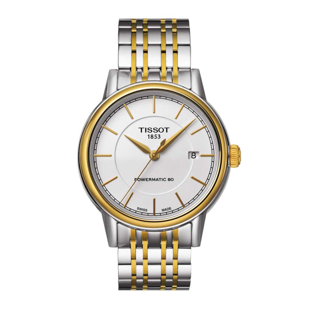 TISSOT T0854072201100 CARSON POWERMATIC 80 MEN'S WATCH - H2 Hub Watches