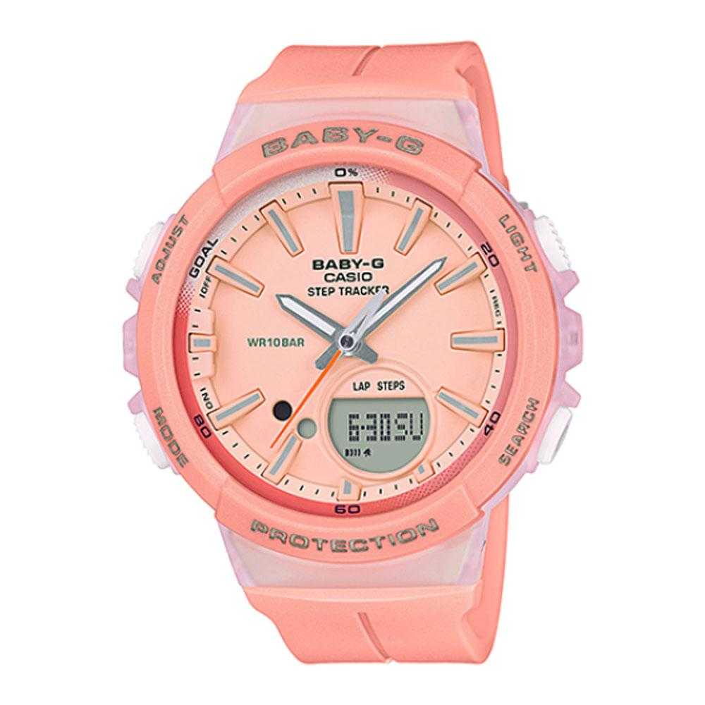 CASIO BABY-G BGS-100-4ADR DIGITAL QUARTZ PINK RESIN WOMEN'S WATCH - H2 Hub Watches