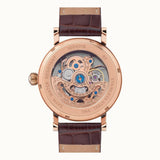INGERSOLL HERALD AUTOMATIC I00401B ROSE GOLD ROUND BROWN LEATHER STRAP MEN'S WATCH