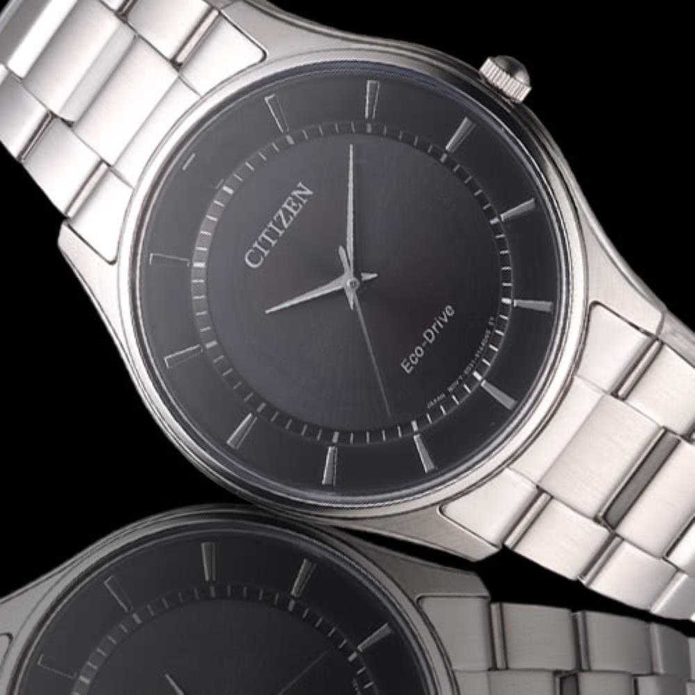 CITIZEN BJ6481-58E ECO-DRIVE SILVER STAINLESS STEEL MEN'S WATCH - H2 Hub Watches