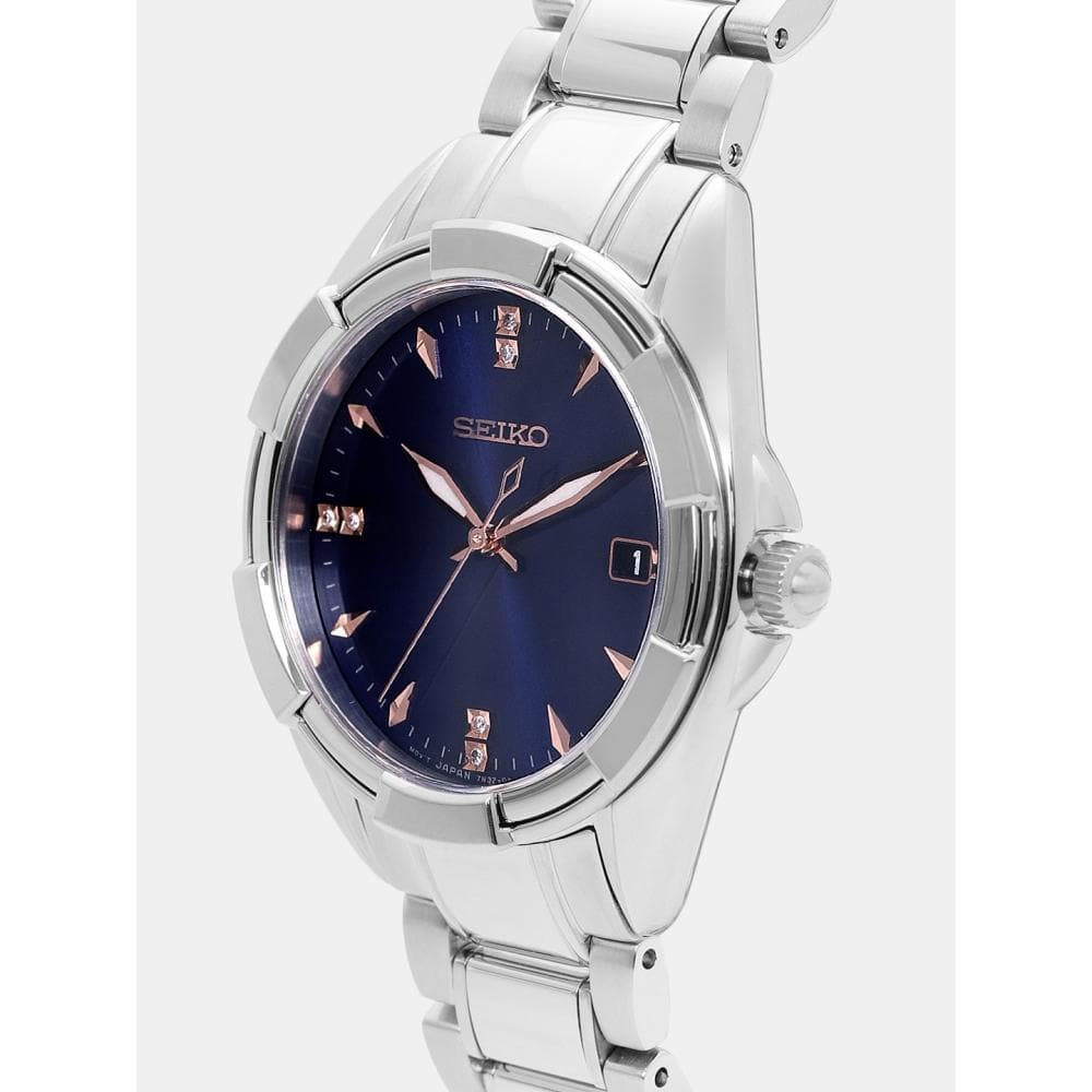 SEIKO GENERAL SKK889P1 QUARTZ STAINLESS STEEL WOMEN'S SILVER WATCH - H2 Hub Watches