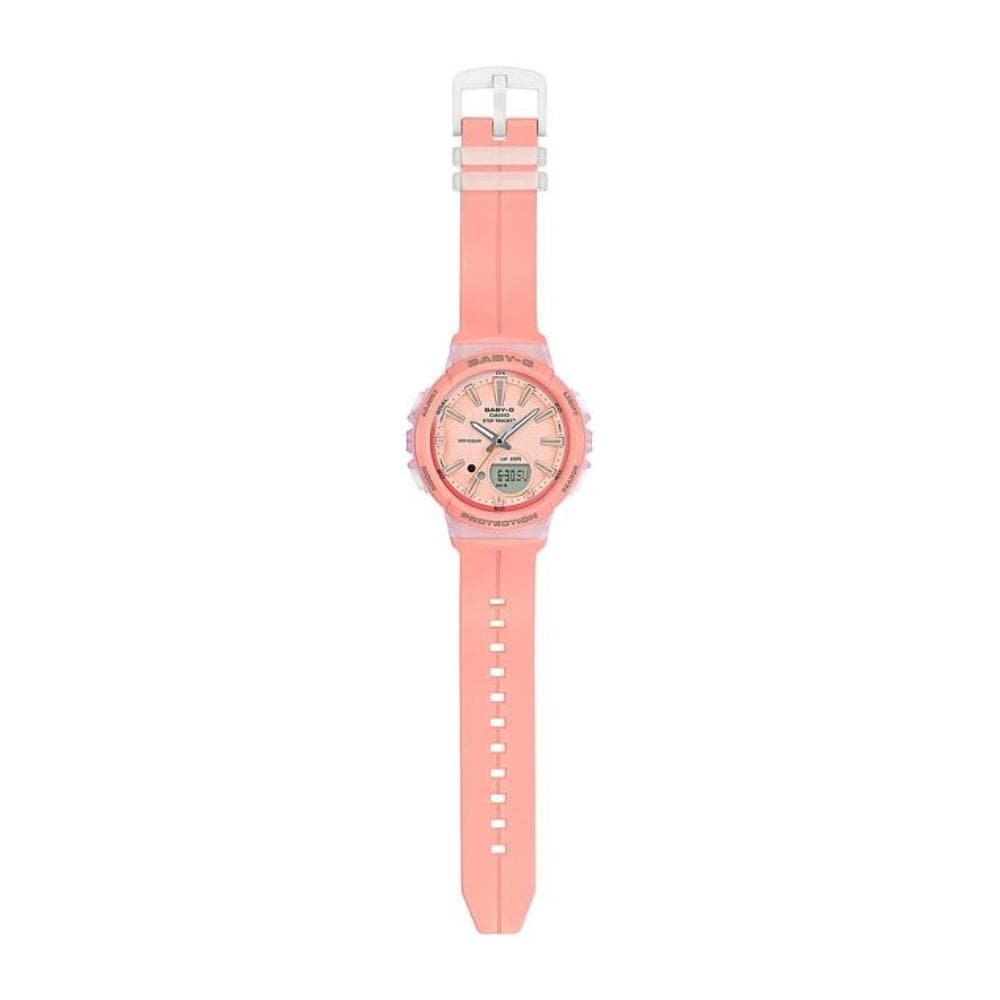 CASIO BABY-G BGS-100-4ADR DIGITAL QUARTZ PINK RESIN WOMEN'S WATCH - H2 Hub Watches
