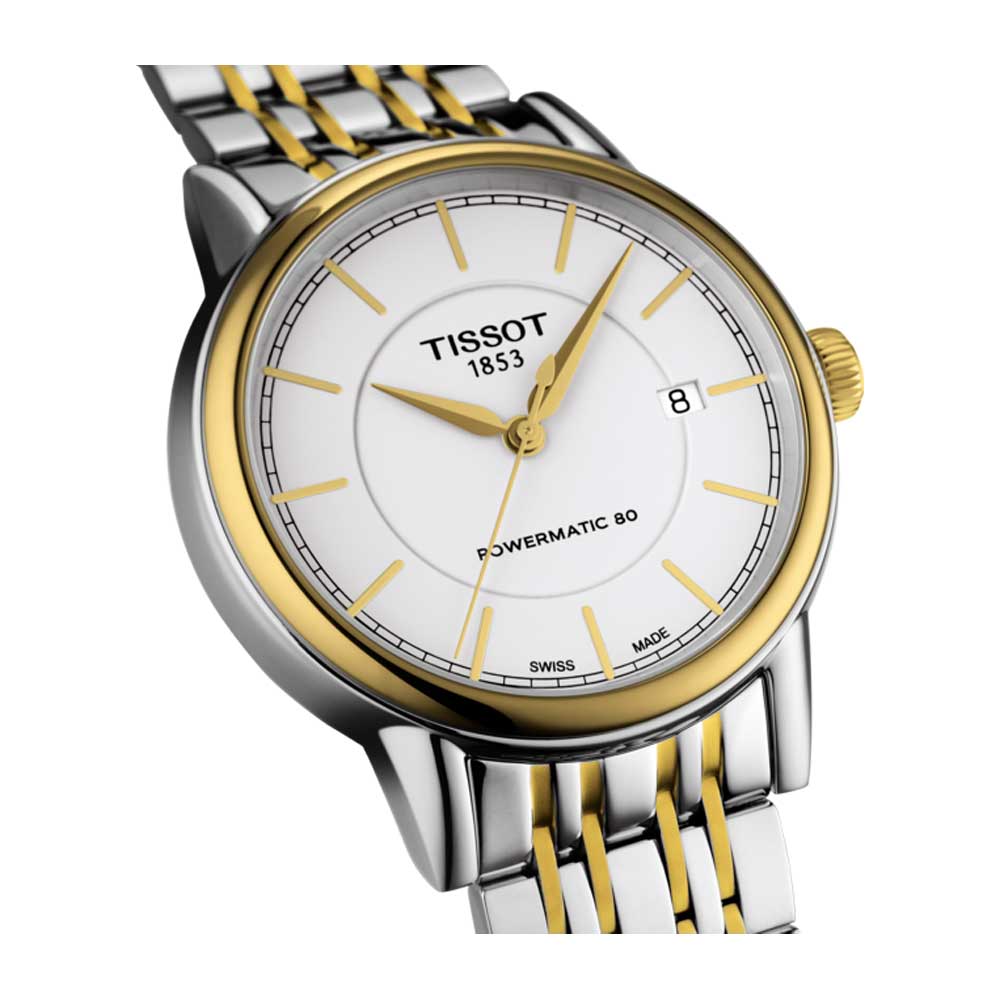 TISSOT T0854072201100 CARSON POWERMATIC 80 MEN'S WATCH - H2 Hub Watches