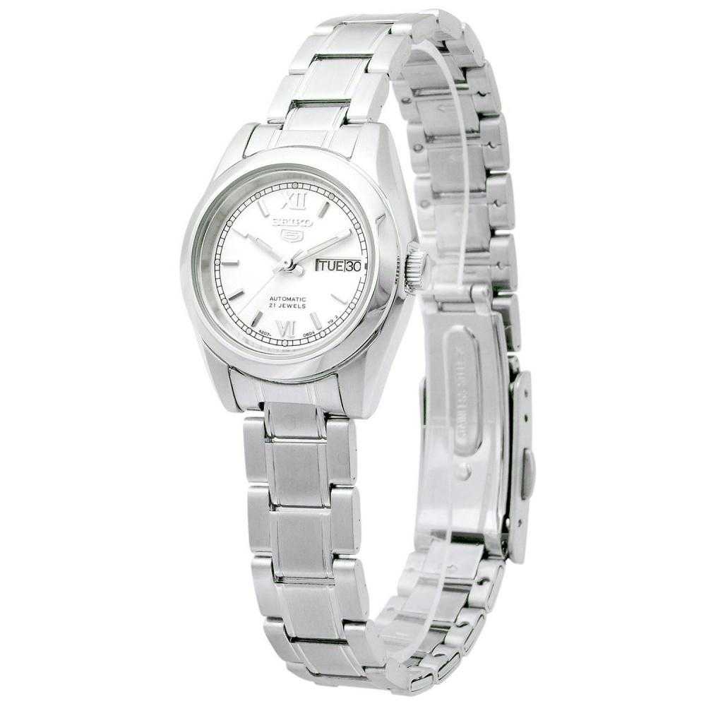 SEIKO 5 SYMK23K1 AUTOMATIC STAINLESS STEEL WOMEN'S SILVER WATCH - H2 Hub Watches