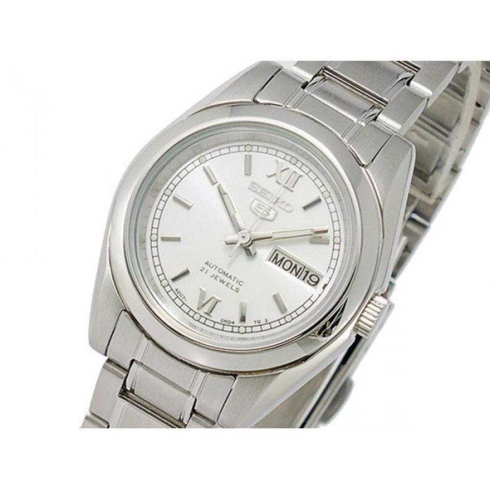 SEIKO 5 SYMK23K1 AUTOMATIC STAINLESS STEEL WOMEN'S SILVER WATCH - H2 Hub Watches