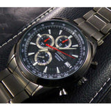 SEIKO GENERAL SSB179P1 CHRONOGRAPH STAINLESS STEEL MEN'S BLACK WATCH - H2 Hub Watches