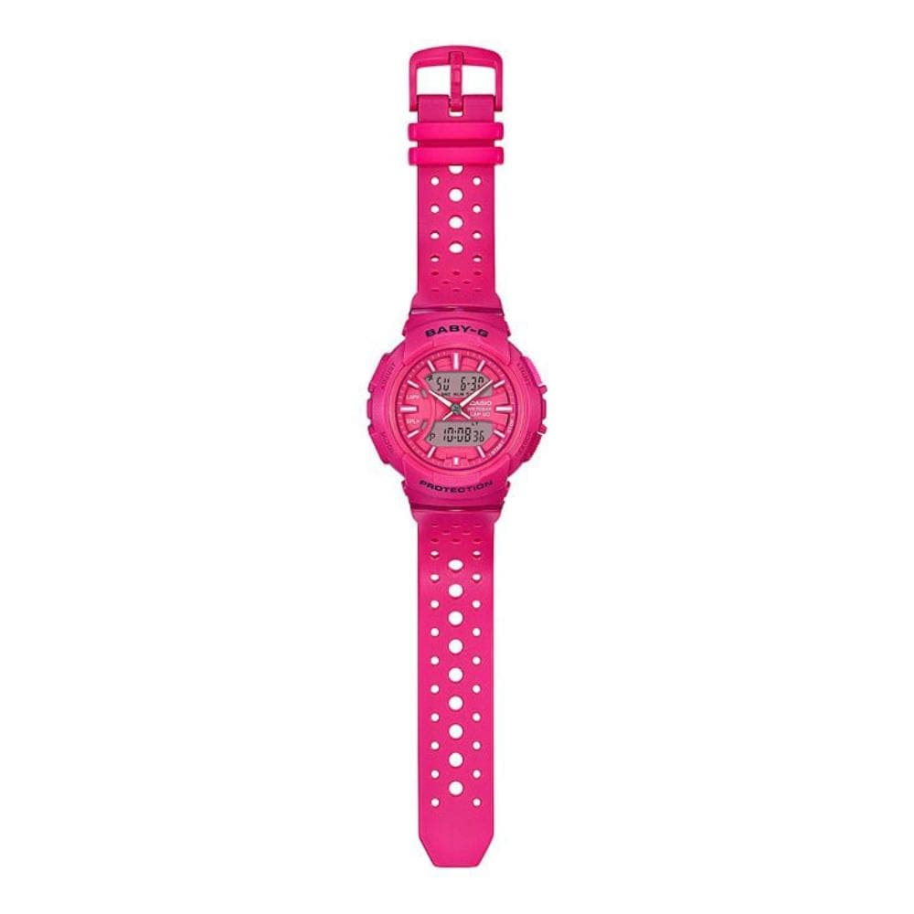 CASIO BABY-G BGA-240-4ADR RUNNING DIGITAL QUARTZ PINK RESIN WOMEN'S WATCH - H2 Hub Watches