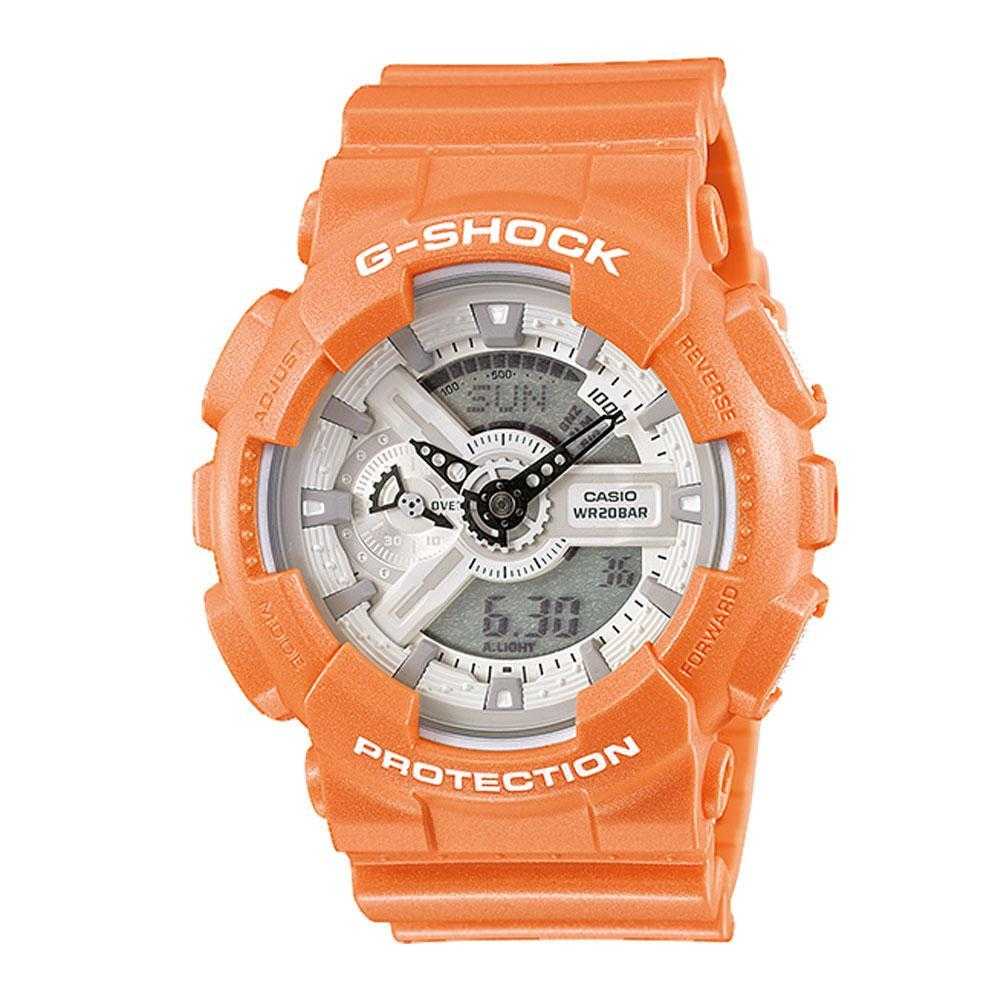 CASIO G-SHOCK GA-110SG-4ADR DIGITAL QUARTZ ORANGE RESIN MEN'S WATCH - H2 Hub Watches