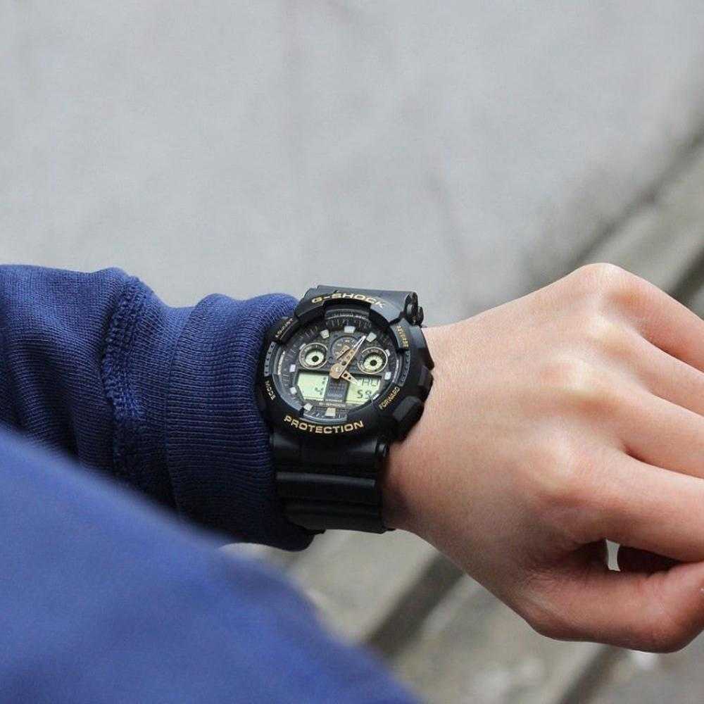 CASIO G-SHOCK GA-100GBX-1A9DR DIGITAL QUARTZ BLACK RESIN MEN'S WATCH - H2 Hub Watches