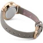 CATH KIDSTON QUARTZ METALLIC SPOT ROSE GOLD ALLOY CKL065ERG GREY LEATHER STRAP LADIES WATCH - H2 Hub Watches