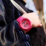 CASIO BABY-G BGA-240-4ADR RUNNING DIGITAL QUARTZ PINK RESIN WOMEN'S WATCH - H2 Hub Watches