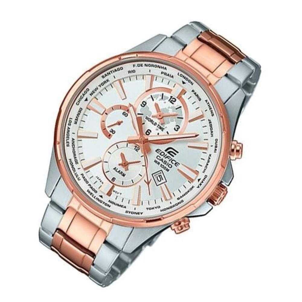 CASIO EDIFICE EFR-304SG-7AVUDF TWO TONE STAINLESS STEEL MEN'S WATCH - H2 Hub Watches