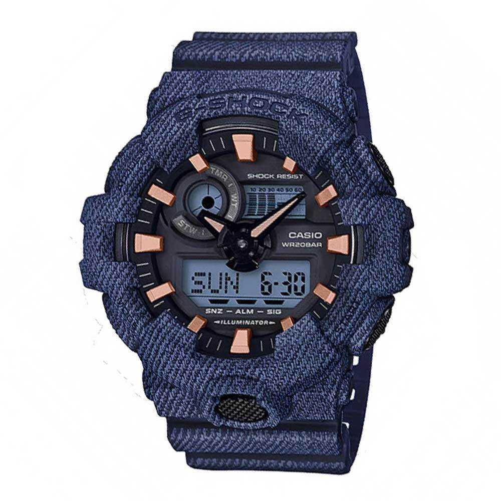 CASIO G-SHOCK GA-700DE-2ADR DIGITAL QUARTZ BLUE RESIN WOMEN'S WATCH - H2 Hub Watches