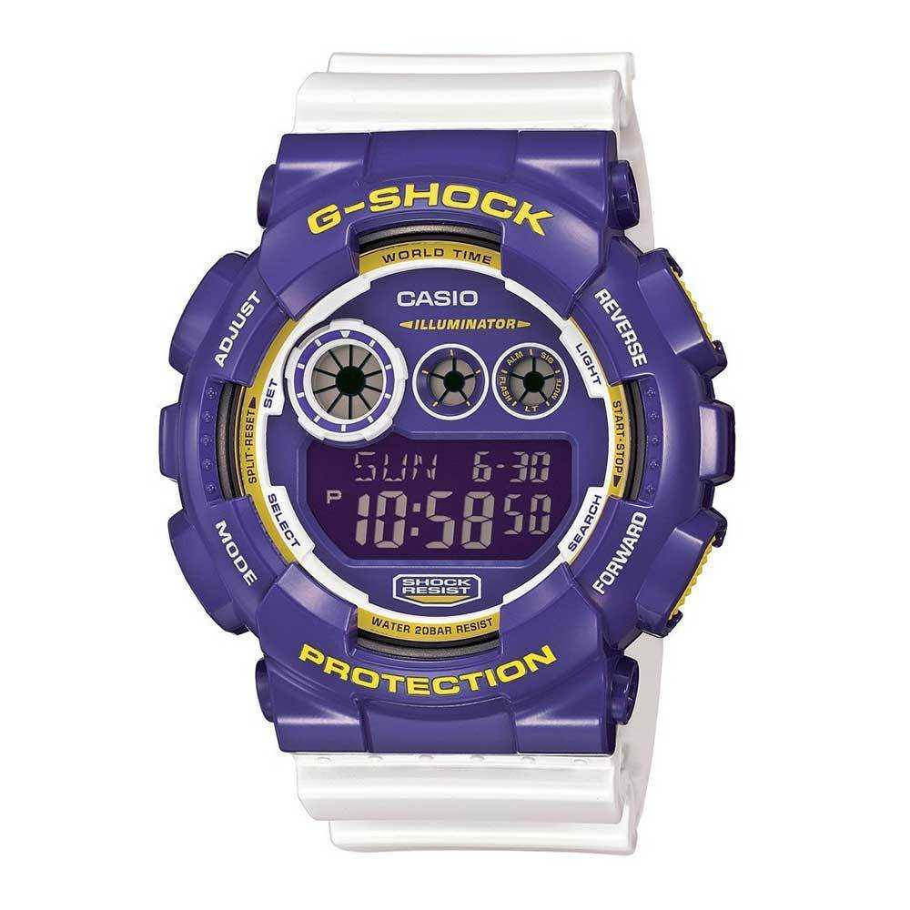 CASIO G-SHOCK GD-120CS-6DR DIGITAL QUARTZ PURPLE WHITE RESIN MEN'S WATCH - H2 Hub Watches