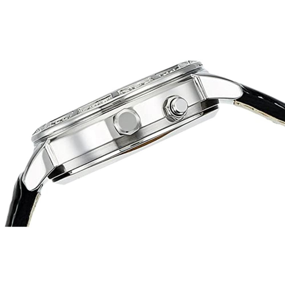 CASIO SHEEN SHE-4031L-1AUDR BLACK LEATHER STRAP WOMEN'S WATCH - H2 Hub Watches