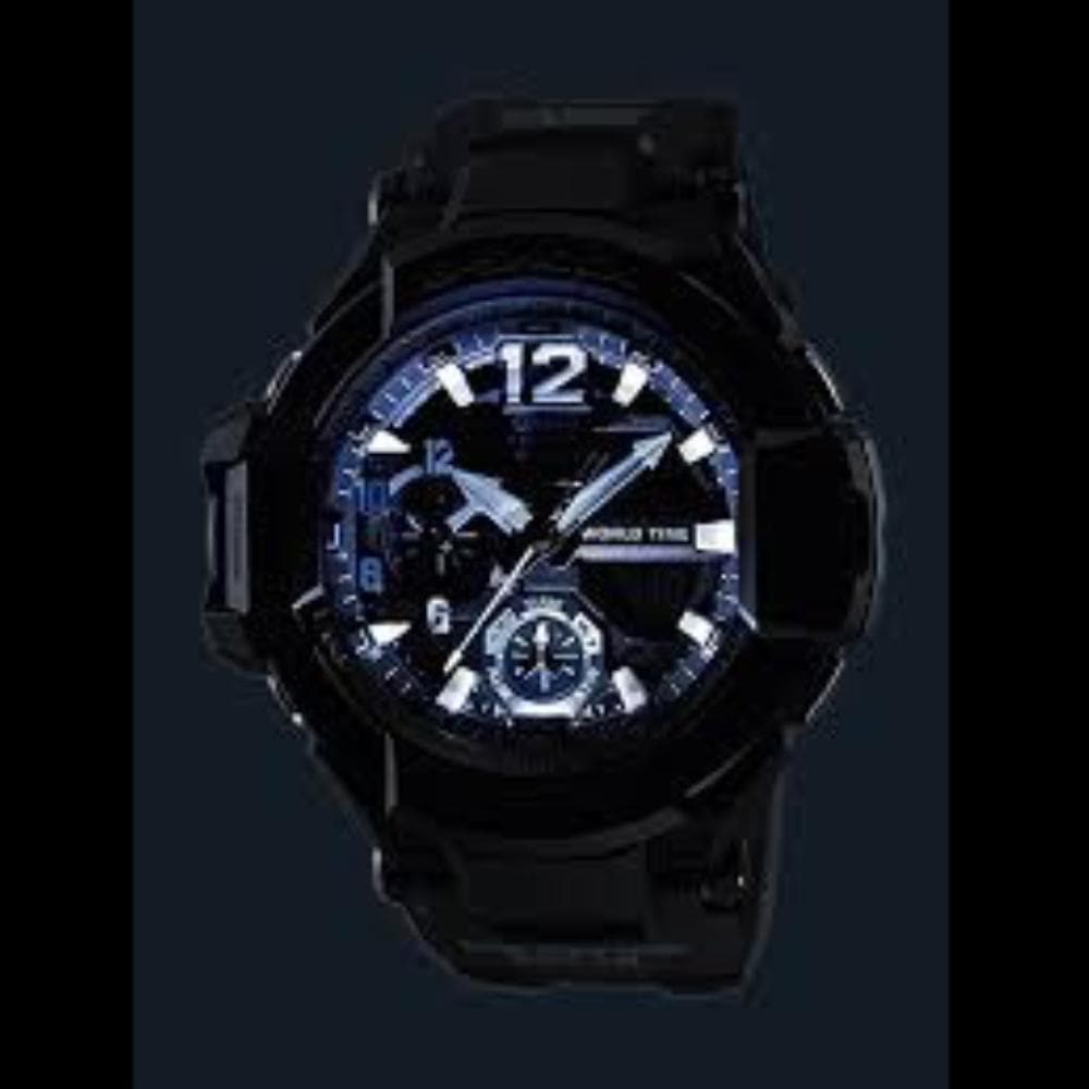 CASIO G-SHOCK GA-1100-1A1DR GRAVITYMASTER DIGITAL QUARTZ BLACK RESIN MEN'S WATCH - H2 Hub Watches