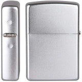ZIPPO LIGHTER 205- BRUSH SATIN CHROME WINDPROOF CLASSIC
