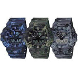 CASIO G-SHOCK GA-700CM-3ADR DIGITAL QUARTZ GREEN CAMO MEN'S WATCH - H2 Hub Watches