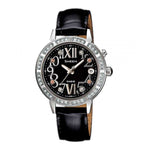 CASIO SHEEN SHE-4031L-1AUDR BLACK LEATHER STRAP WOMEN'S WATCH - H2 Hub Watches