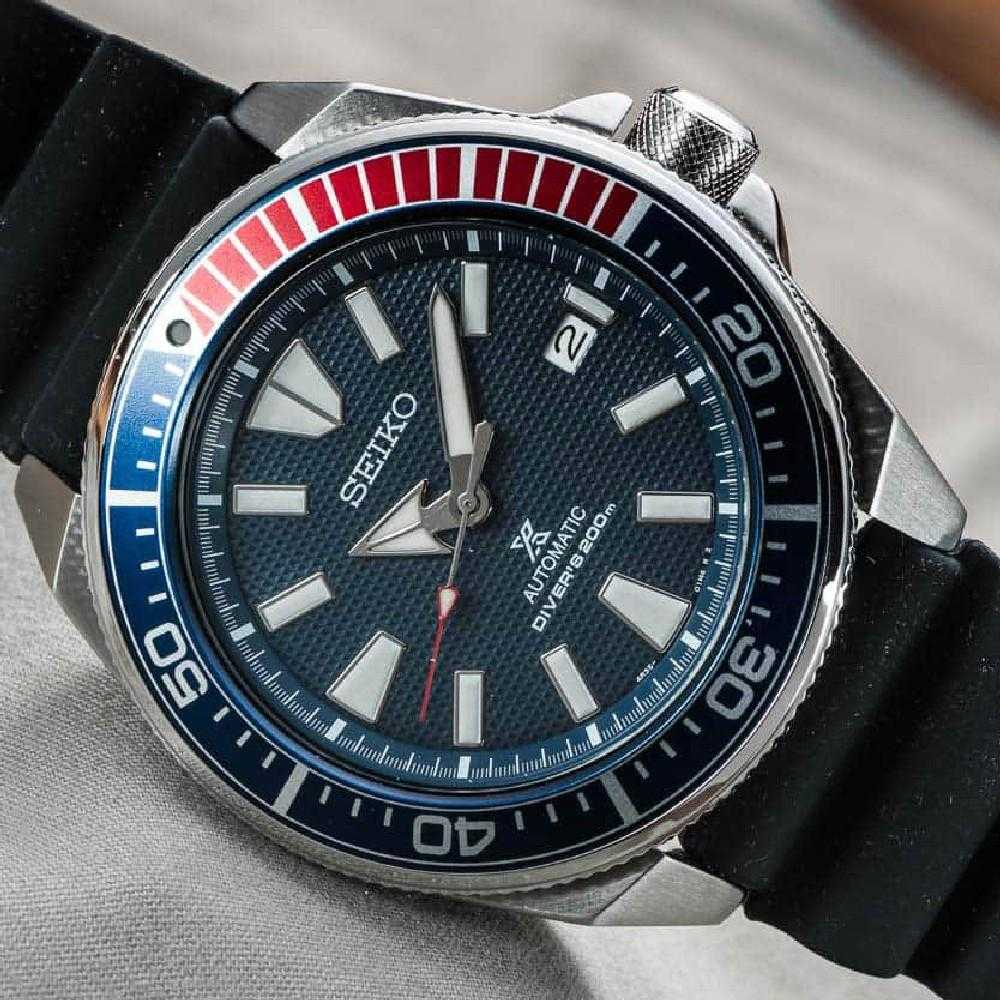 SEIKO PROSPEX SRPB53K1 AUTOMATIC MEN'S BLACK RUBBER STRAP WATCH - H2 Hub Watches