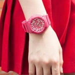 CASIO BABY-G BGA-130-4BDR DIGITAL QUARTZ PINK RESIN WOMEN'S WATCH - H2 Hub Watches