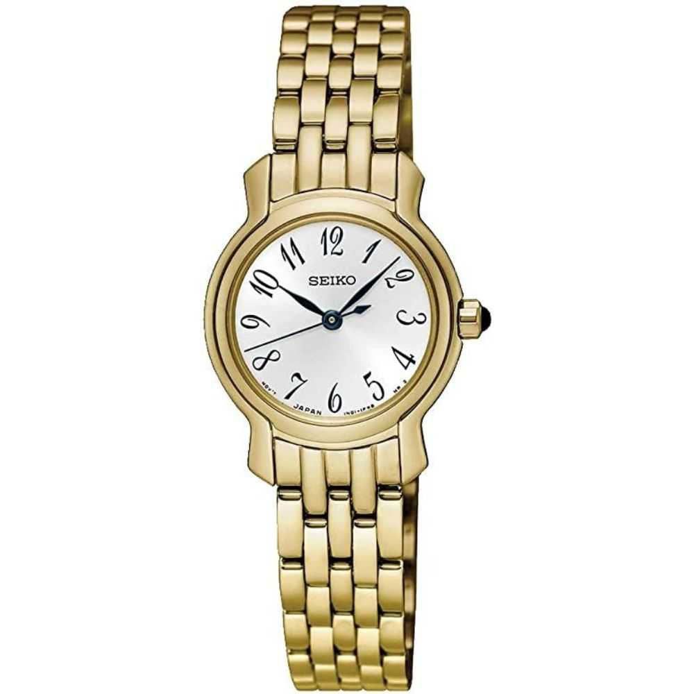 SEIKO GENERAL SXGP64P1 QUARTZ STAINLESS STEEL WOMEN'S GOLD WATCH - H2 Hub Watches