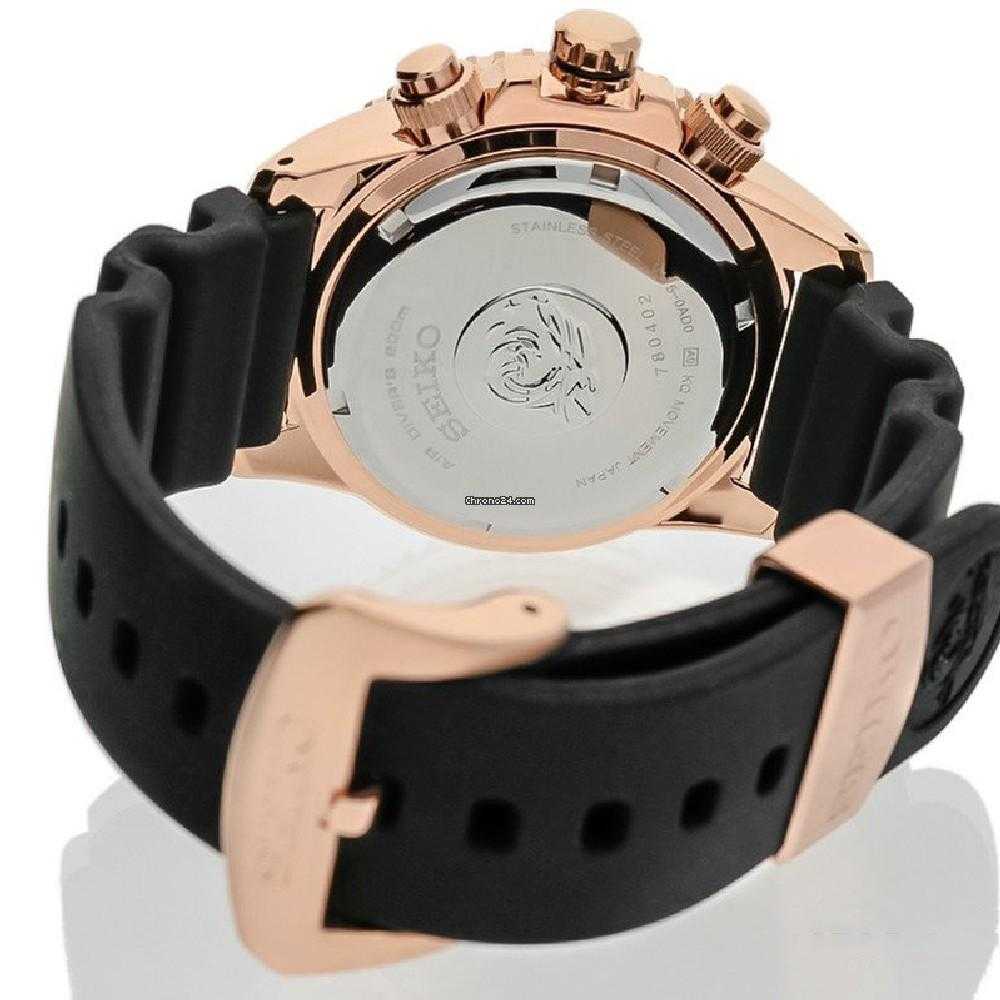 SEIKO PROSPEX SSC618P1 SOLAR CHRONOGRAPH MEN'S BLACK RUBBER STRAP WATCH - H2 Hub Watches