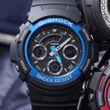 CASIO G-SHOCK AW-591-2ADR DIGITAL QUARTZ BLACK RESIN MEN'S WATCH - H2 Hub Watches