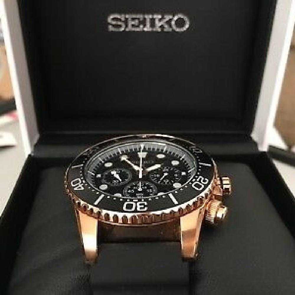 SEIKO PROSPEX SSC618P1 SOLAR CHRONOGRAPH MEN'S BLACK RUBBER STRAP WATCH - H2 Hub Watches