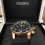 SEIKO PROSPEX SSC618P1 SOLAR CHRONOGRAPH MEN'S BLACK RUBBER STRAP WATCH - H2 Hub Watches