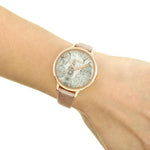 CATH KIDSTON QUARTZ LONDON TOILE ROSE GOLD ALLOY CKL053PRG METALLIC PU STRAP LADIES WATCH - H2 Hub Watches