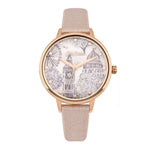 CATH KIDSTON QUARTZ LONDON TOILE ROSE GOLD ALLOY CKL053PRG METALLIC PU STRAP LADIES WATCH - H2 Hub Watches
