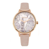 CATH KIDSTON QUARTZ LONDON TOILE ROSE GOLD ALLOY CKL053PRG METALLIC PU STRAP LADIES WATCH - H2 Hub Watches