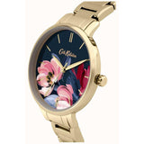 CATH KIDSTON QUARTZ PAINTBOX FLOWERS GOLD STAINLESS STEEL CKL050GM LADIES WATCH - H2 Hub Watches